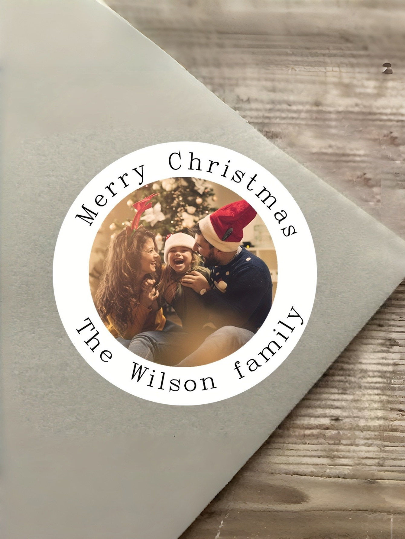 Custom Family Christmas Stickers